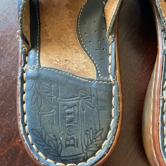 Born Hand Crafted Footwear Leather Sandals Slip-On Beach Summer 8 - Picture 2 of 6